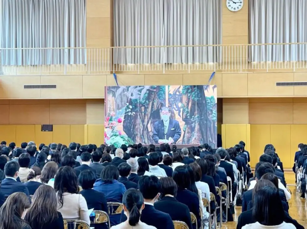 都内某高校入学式